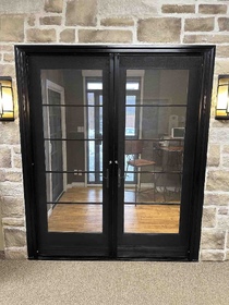 Retractable Screen for Double door, closed position